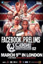 Watch Cage Warriors 52 Facebook Preliminary Fights Moviesjoy