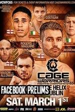 Watch Cage Warriors 65 Facebook prelims Moviesjoy