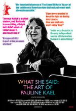 Watch What She Said: The Art of Pauline Kael Moviesjoy