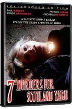 Watch Seven Murders for Scotland Yard Moviesjoy